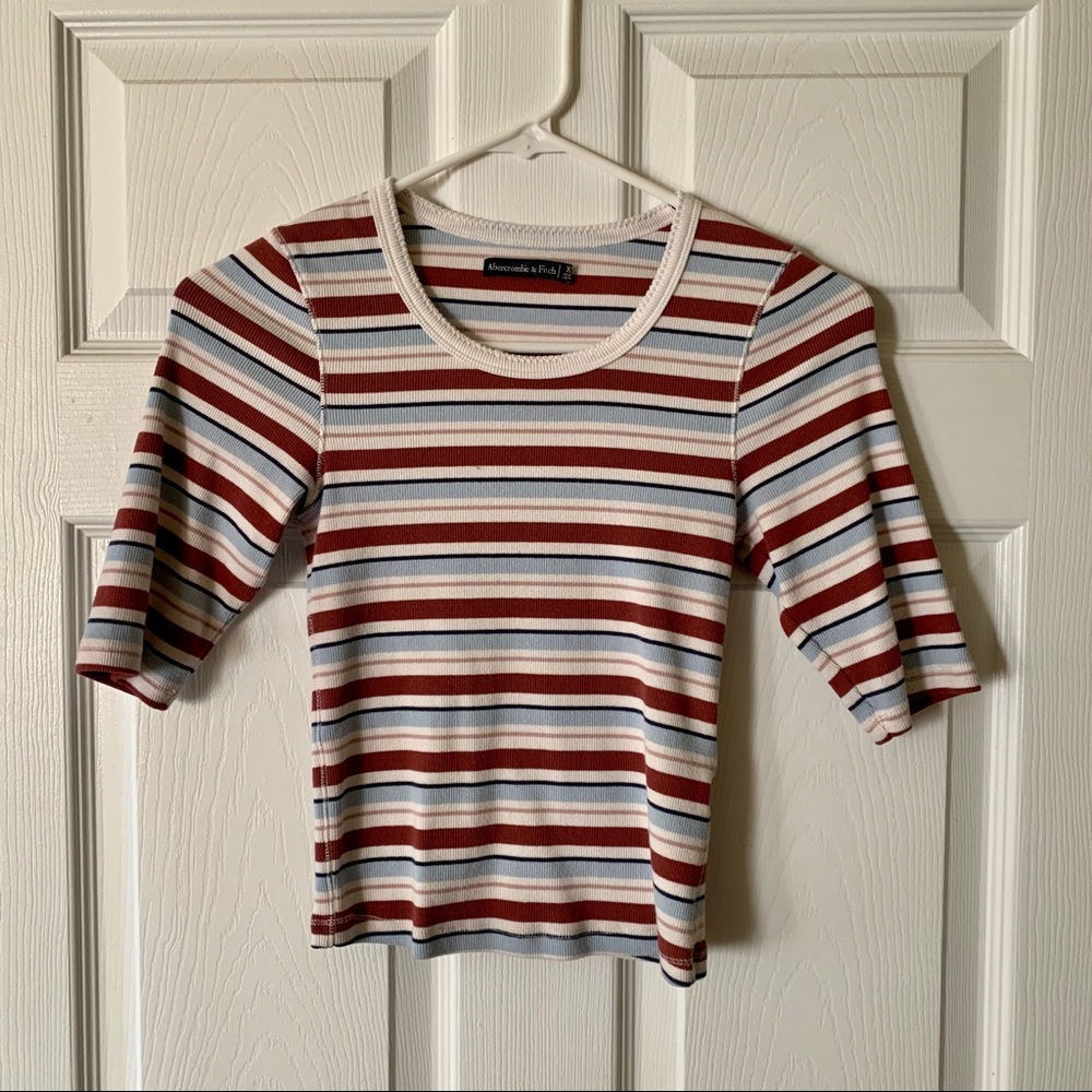 Abercrombie & Fitch 3/4 sleeve Cropped Top XS
